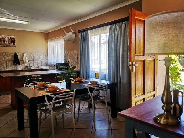 Kitchen and dining room in a long term rental house in Burgersfort